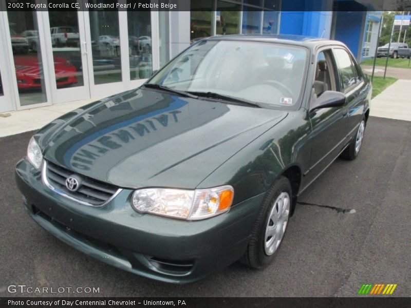 Woodland Pearl / Pebble Beige 2002 Toyota Corolla CE