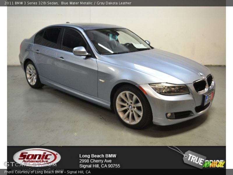 Blue Water Metallic / Gray Dakota Leather 2011 BMW 3 Series 328i Sedan