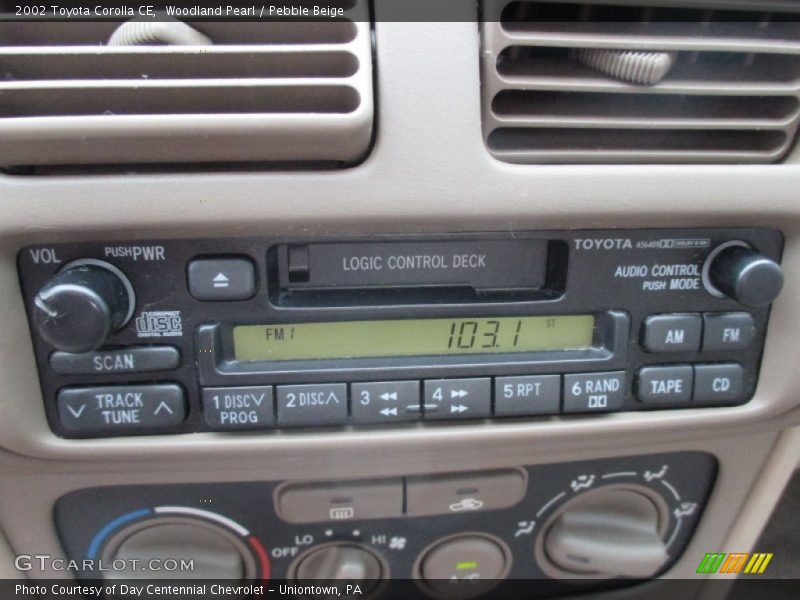 Woodland Pearl / Pebble Beige 2002 Toyota Corolla CE