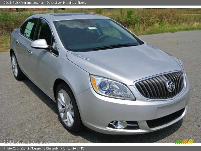 Quicksilver Metallic / Ebony 2015 Buick Verano Leather