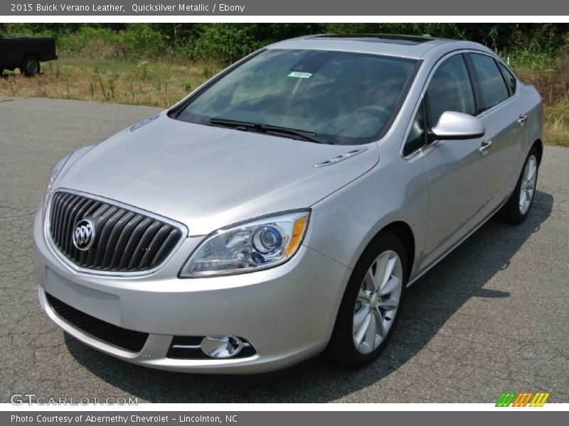 Quicksilver Metallic / Ebony 2015 Buick Verano Leather