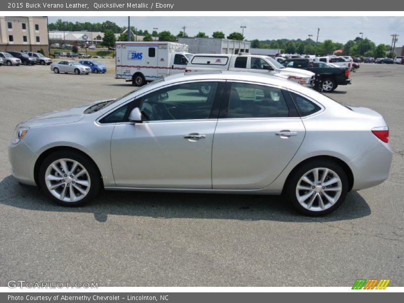 Quicksilver Metallic / Ebony 2015 Buick Verano Leather