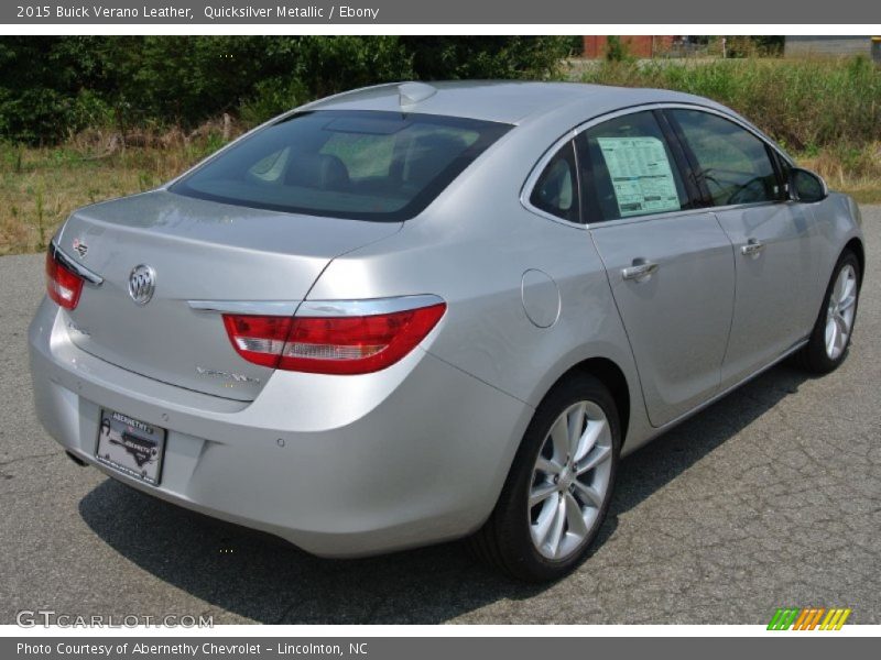 Quicksilver Metallic / Ebony 2015 Buick Verano Leather