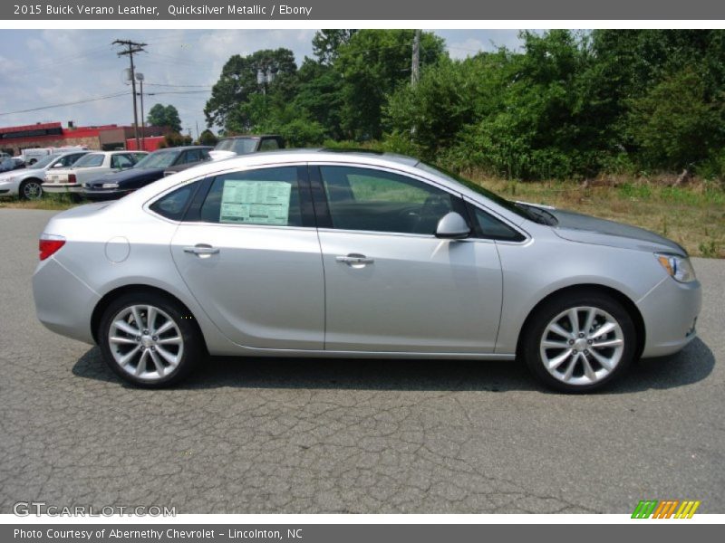 Quicksilver Metallic / Ebony 2015 Buick Verano Leather