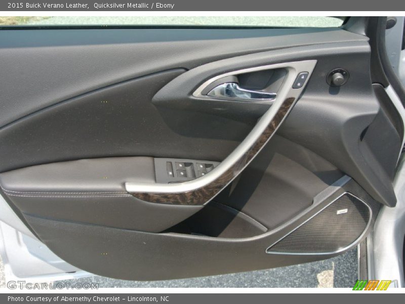 Quicksilver Metallic / Ebony 2015 Buick Verano Leather