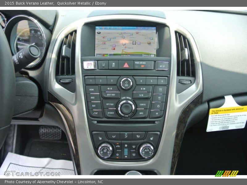 Quicksilver Metallic / Ebony 2015 Buick Verano Leather