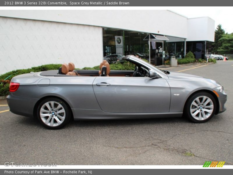 Space Grey Metallic / Saddle Brown 2012 BMW 3 Series 328i Convertible