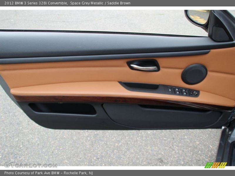 Space Grey Metallic / Saddle Brown 2012 BMW 3 Series 328i Convertible
