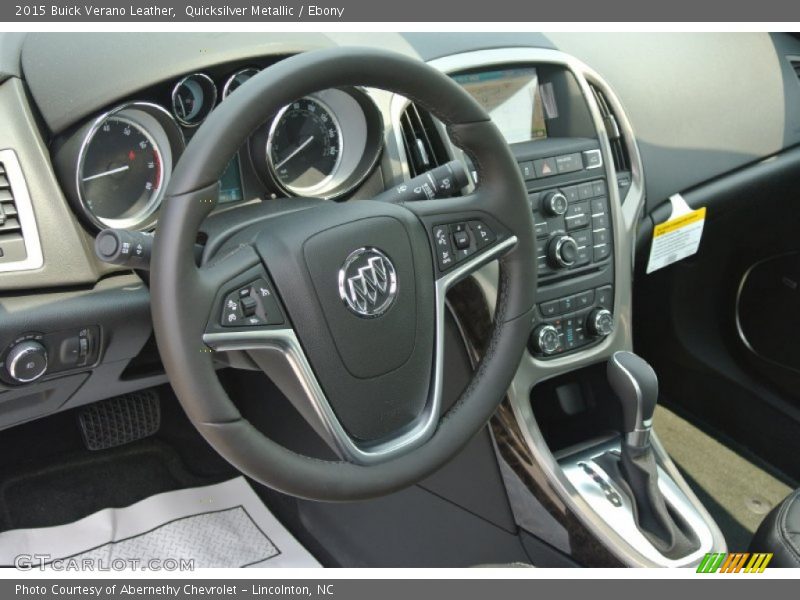Quicksilver Metallic / Ebony 2015 Buick Verano Leather