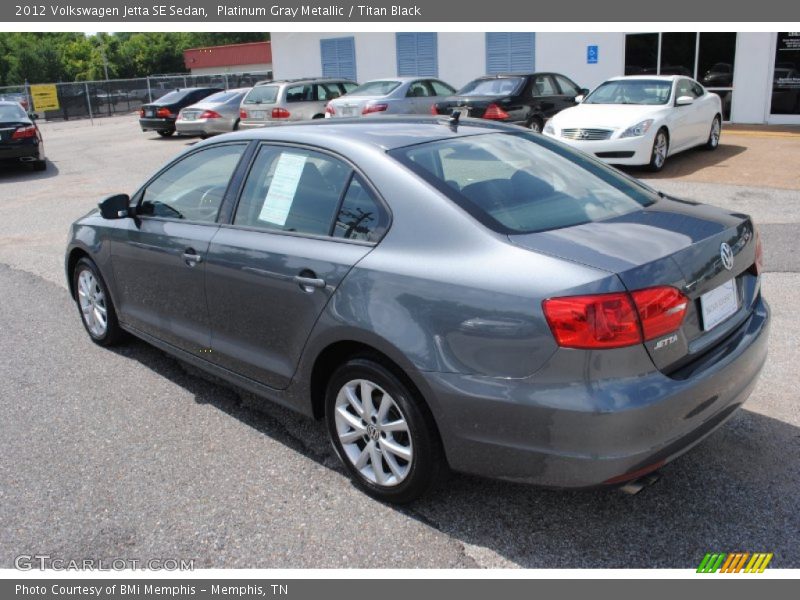 Platinum Gray Metallic / Titan Black 2012 Volkswagen Jetta SE Sedan