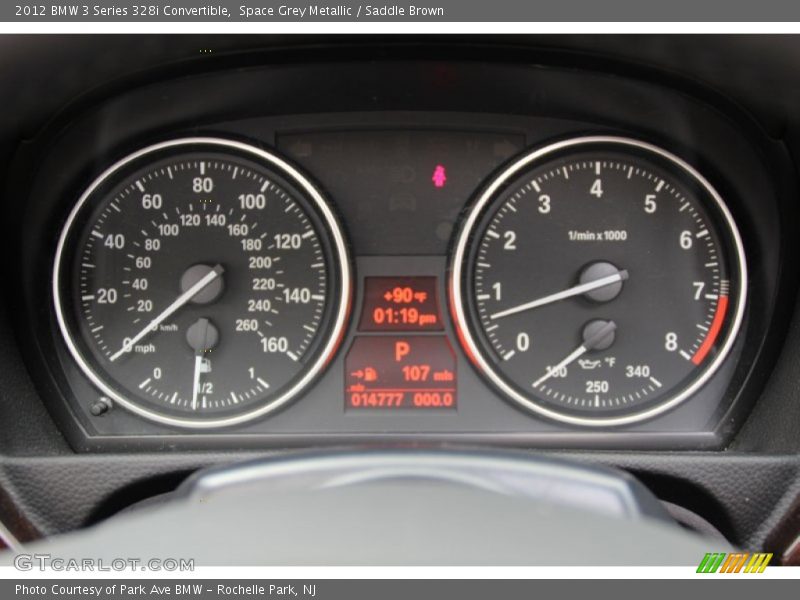 Space Grey Metallic / Saddle Brown 2012 BMW 3 Series 328i Convertible