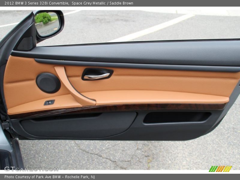 Space Grey Metallic / Saddle Brown 2012 BMW 3 Series 328i Convertible