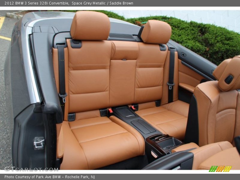 Space Grey Metallic / Saddle Brown 2012 BMW 3 Series 328i Convertible