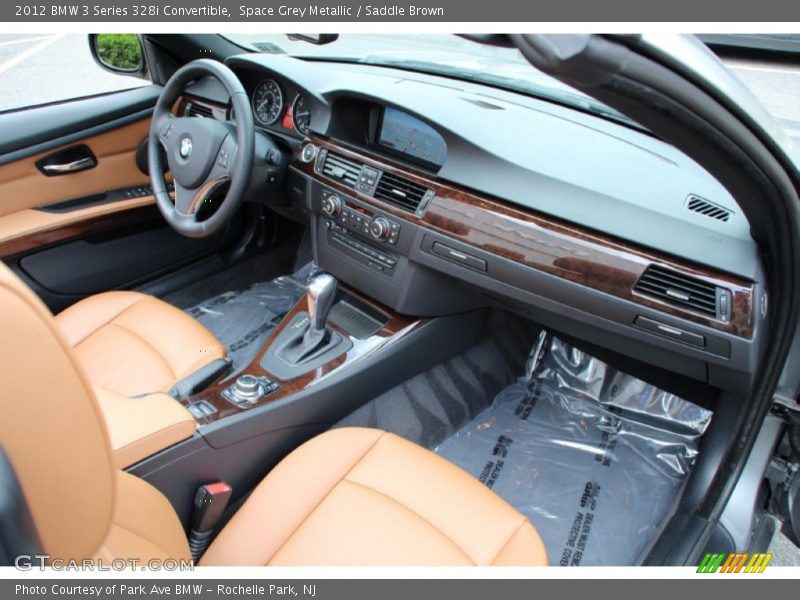 Space Grey Metallic / Saddle Brown 2012 BMW 3 Series 328i Convertible