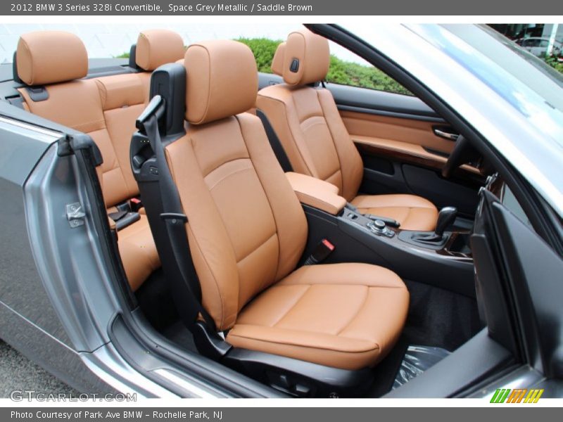 Space Grey Metallic / Saddle Brown 2012 BMW 3 Series 328i Convertible