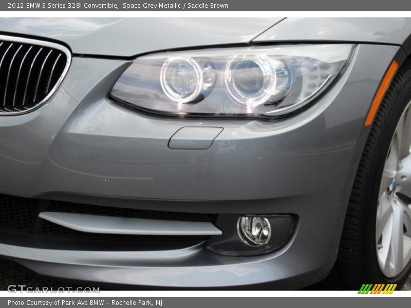 Space Grey Metallic / Saddle Brown 2012 BMW 3 Series 328i Convertible