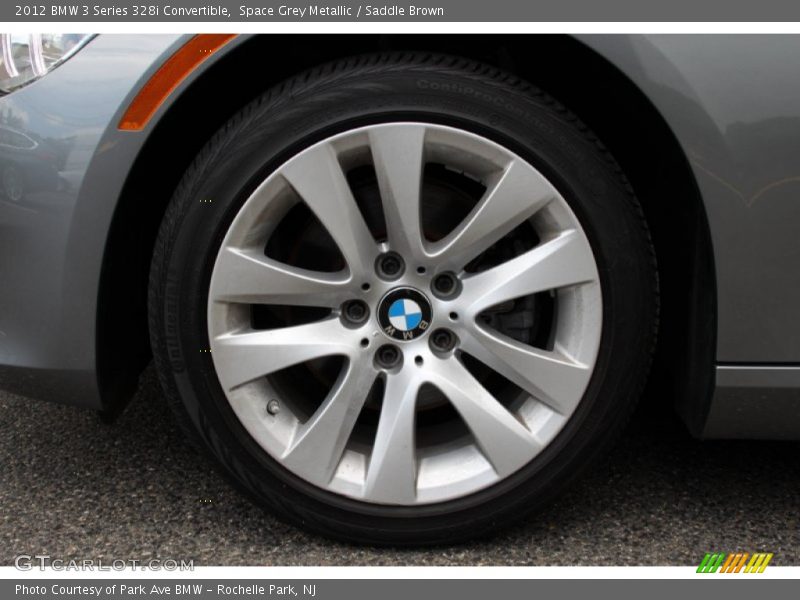 Space Grey Metallic / Saddle Brown 2012 BMW 3 Series 328i Convertible