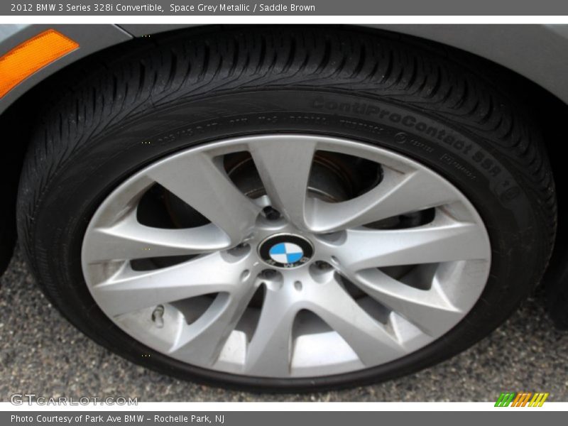 Space Grey Metallic / Saddle Brown 2012 BMW 3 Series 328i Convertible