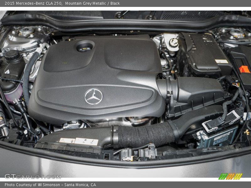 Mountain Grey Metallic / Black 2015 Mercedes-Benz CLA 250