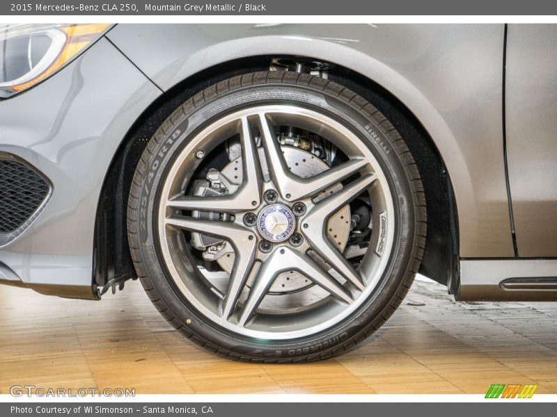 Mountain Grey Metallic / Black 2015 Mercedes-Benz CLA 250