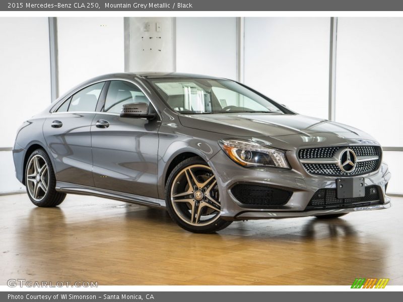 Mountain Grey Metallic / Black 2015 Mercedes-Benz CLA 250