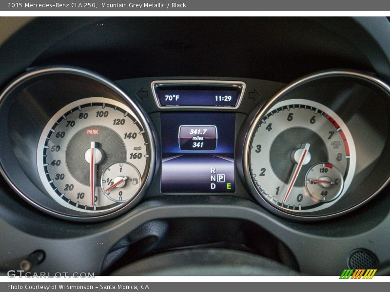 Mountain Grey Metallic / Black 2015 Mercedes-Benz CLA 250