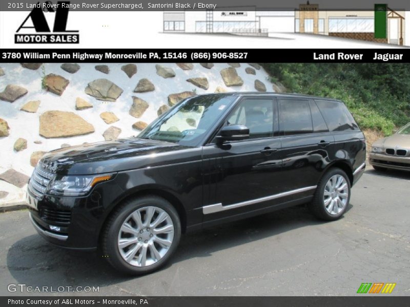 Santorini Black / Ebony 2015 Land Rover Range Rover Supercharged