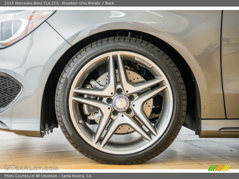 Mountain Grey Metallic / Black 2015 Mercedes-Benz CLA 250