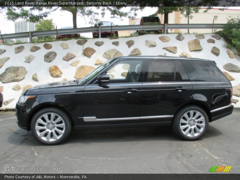 Santorini Black / Ebony 2015 Land Rover Range Rover Supercharged