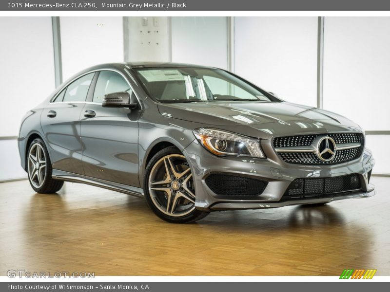 Mountain Grey Metallic / Black 2015 Mercedes-Benz CLA 250