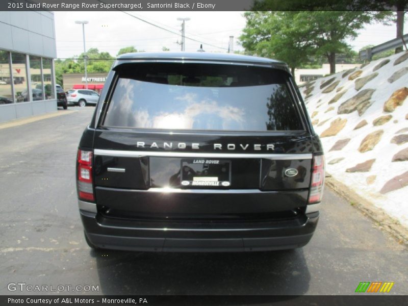 Santorini Black / Ebony 2015 Land Rover Range Rover Supercharged
