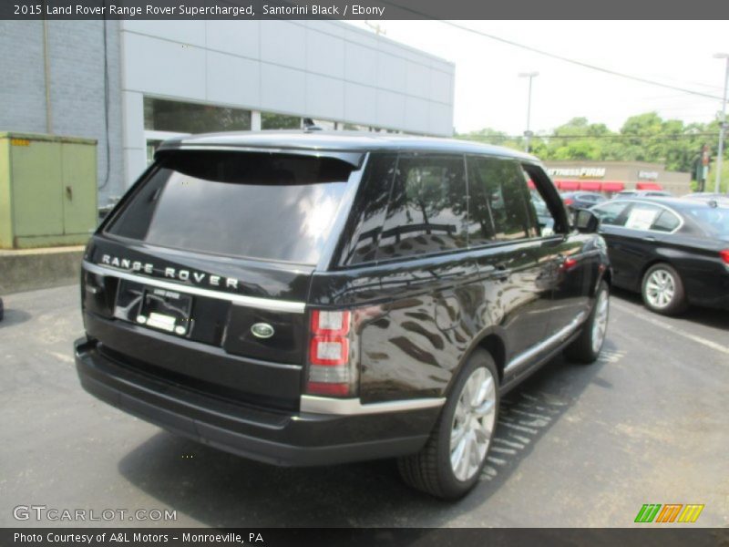 Santorini Black / Ebony 2015 Land Rover Range Rover Supercharged