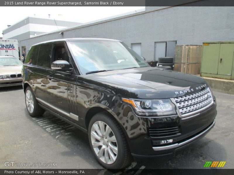 Santorini Black / Ebony 2015 Land Rover Range Rover Supercharged