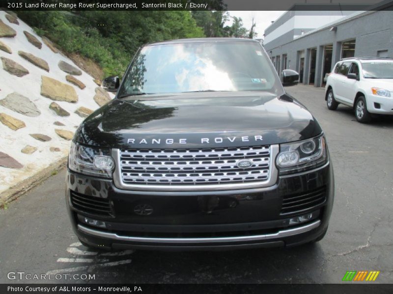 Santorini Black / Ebony 2015 Land Rover Range Rover Supercharged