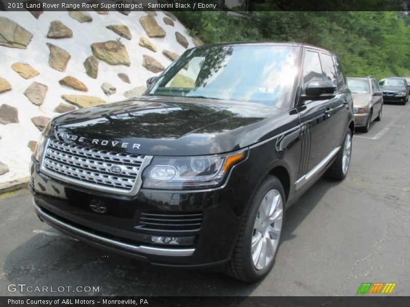 Santorini Black / Ebony 2015 Land Rover Range Rover Supercharged