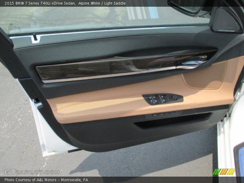 Alpine White / Light Saddle 2015 BMW 7 Series 740Li xDrive Sedan
