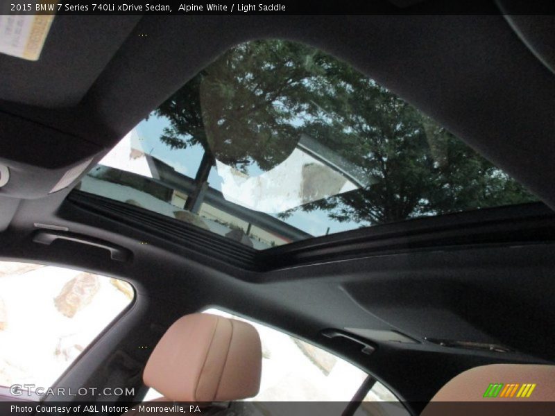 Alpine White / Light Saddle 2015 BMW 7 Series 740Li xDrive Sedan