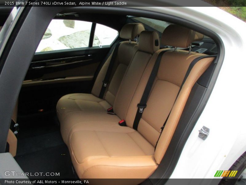Alpine White / Light Saddle 2015 BMW 7 Series 740Li xDrive Sedan