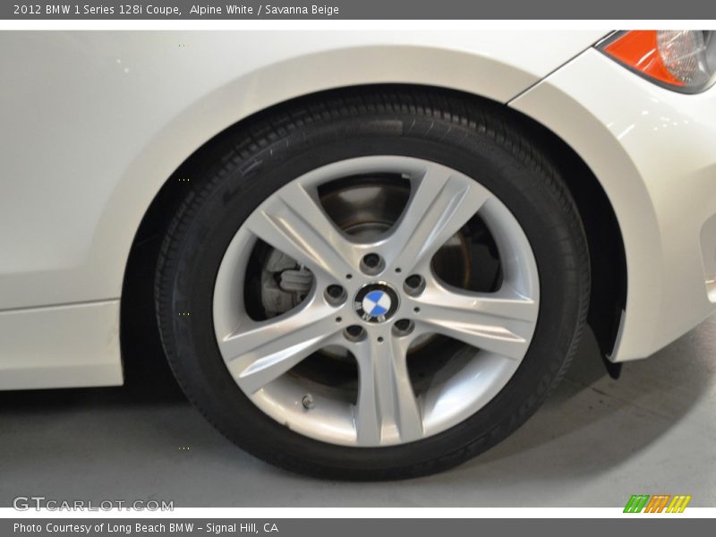 Alpine White / Savanna Beige 2012 BMW 1 Series 128i Coupe