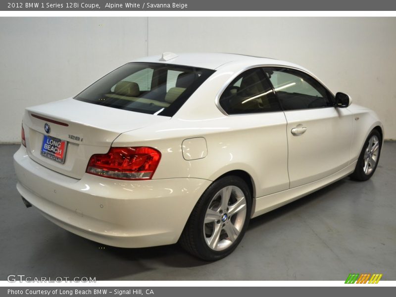 Alpine White / Savanna Beige 2012 BMW 1 Series 128i Coupe