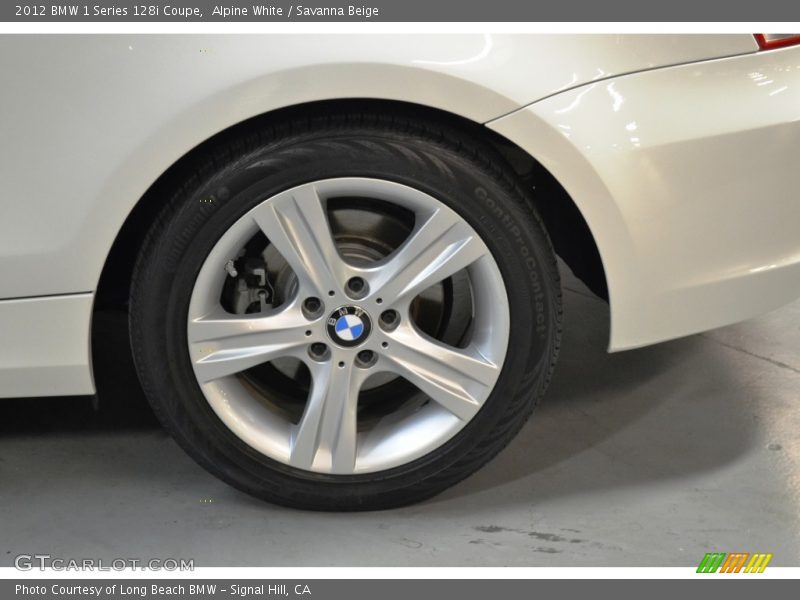 Alpine White / Savanna Beige 2012 BMW 1 Series 128i Coupe