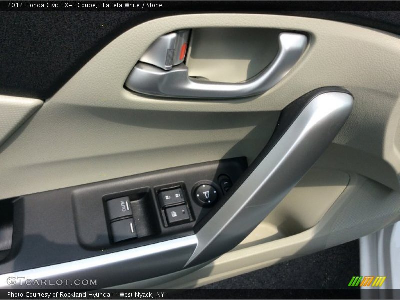 Taffeta White / Stone 2012 Honda Civic EX-L Coupe
