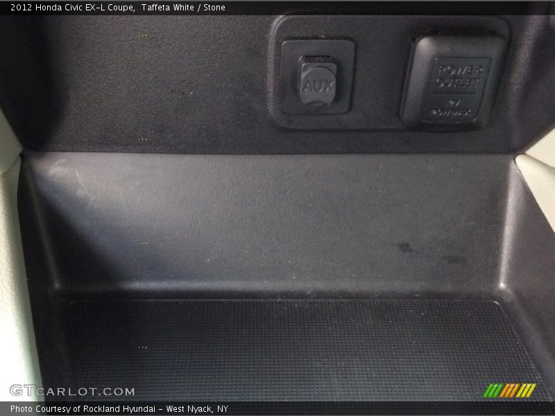 Taffeta White / Stone 2012 Honda Civic EX-L Coupe