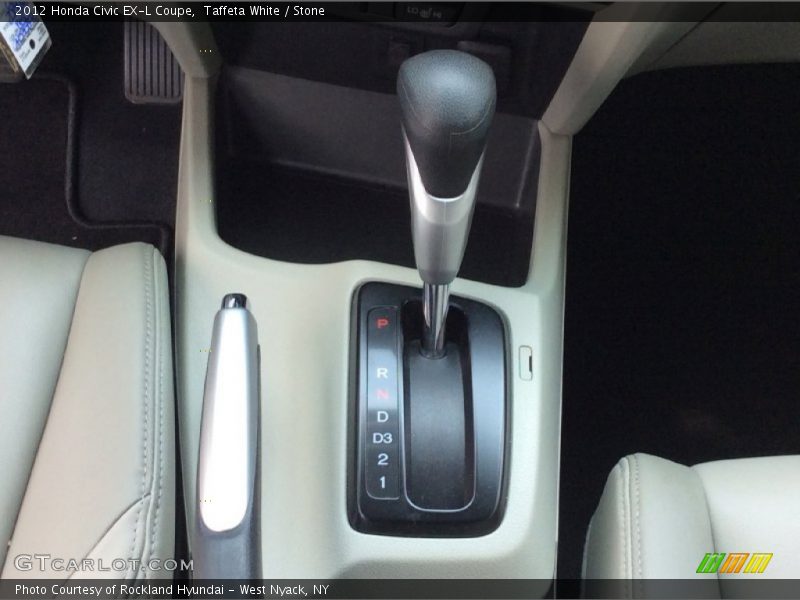 Taffeta White / Stone 2012 Honda Civic EX-L Coupe