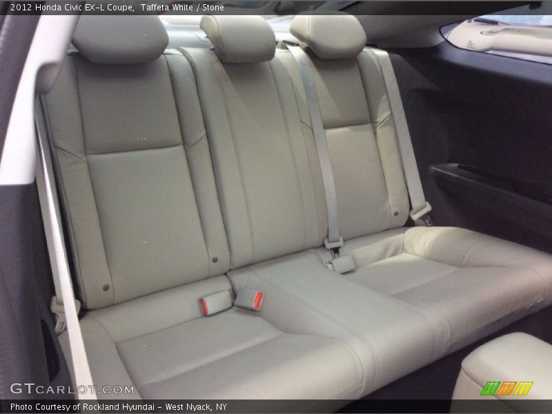 Taffeta White / Stone 2012 Honda Civic EX-L Coupe