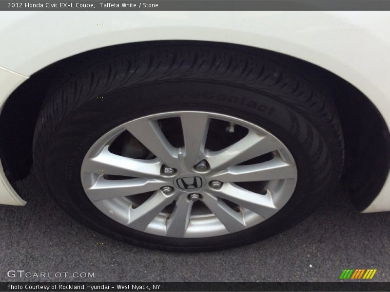 Taffeta White / Stone 2012 Honda Civic EX-L Coupe