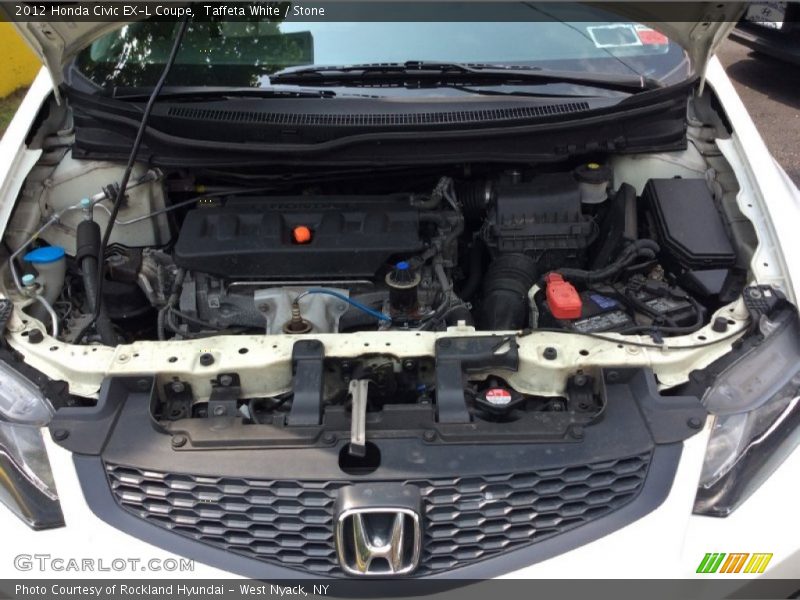Taffeta White / Stone 2012 Honda Civic EX-L Coupe