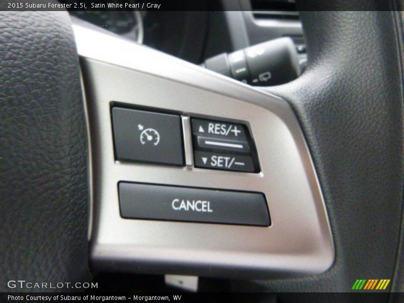 Satin White Pearl / Gray 2015 Subaru Forester 2.5i