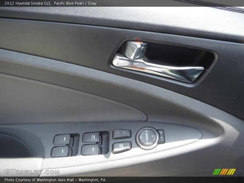 Pacific Blue Pearl / Gray 2012 Hyundai Sonata GLS