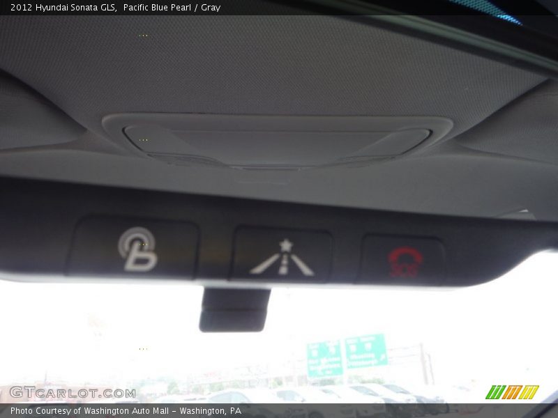 Pacific Blue Pearl / Gray 2012 Hyundai Sonata GLS